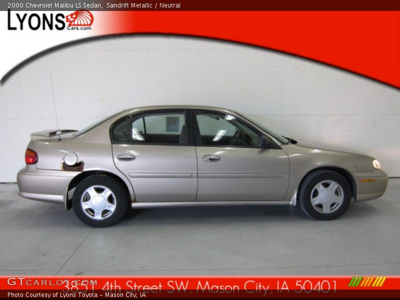 Sandrift Metallic / Neutral 2000 Chevrolet Malibu LS Sedan