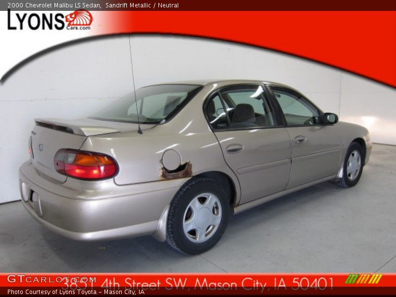 Sandrift Metallic / Neutral 2000 Chevrolet Malibu LS Sedan