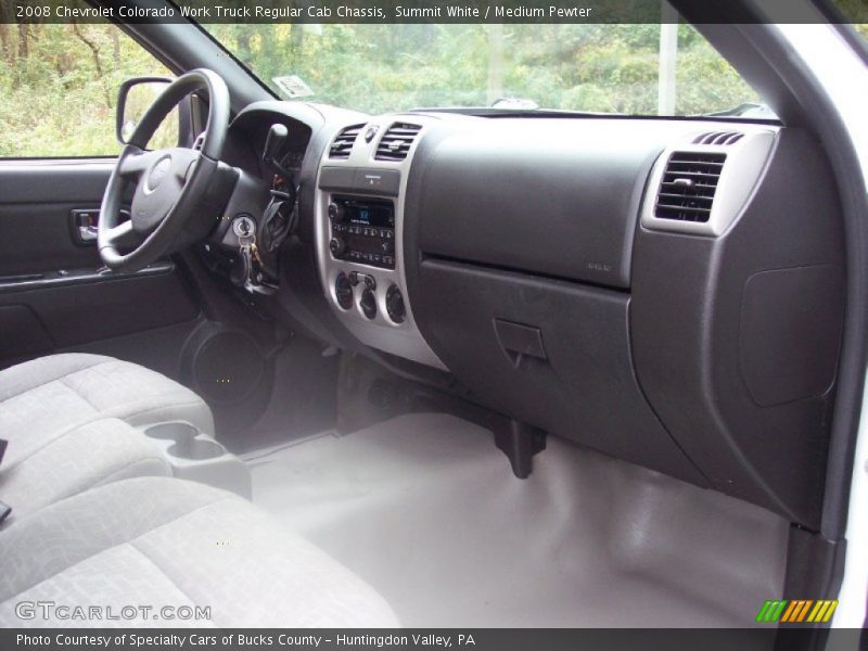 Summit White / Medium Pewter 2008 Chevrolet Colorado Work Truck Regular Cab Chassis