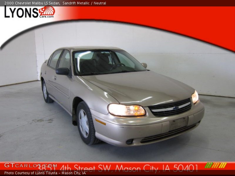 Sandrift Metallic / Neutral 2000 Chevrolet Malibu LS Sedan