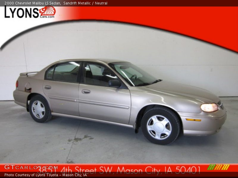 Sandrift Metallic / Neutral 2000 Chevrolet Malibu LS Sedan