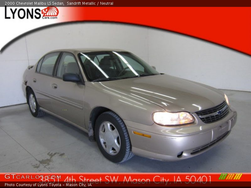 Sandrift Metallic / Neutral 2000 Chevrolet Malibu LS Sedan
