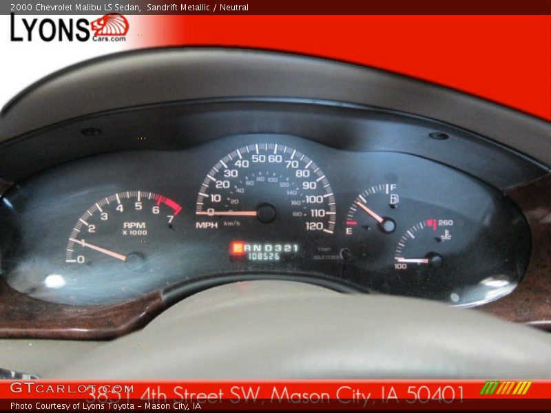 Sandrift Metallic / Neutral 2000 Chevrolet Malibu LS Sedan