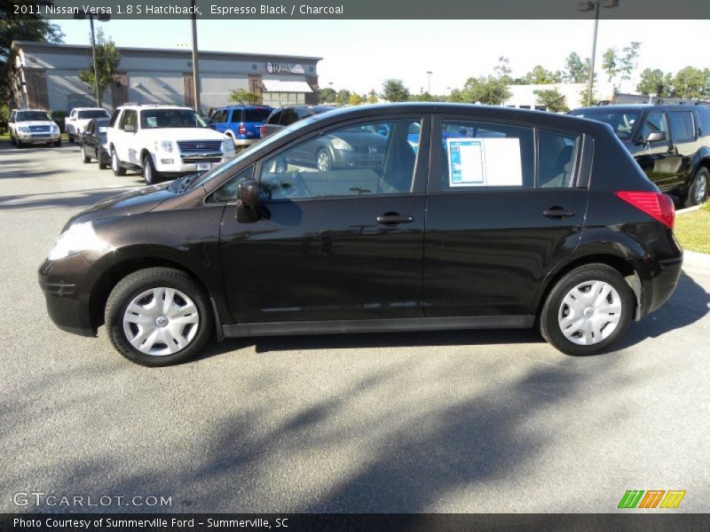 Espresso Black / Charcoal 2011 Nissan Versa 1.8 S Hatchback