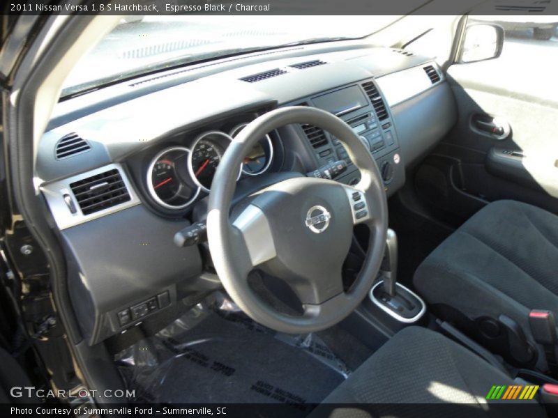 Espresso Black / Charcoal 2011 Nissan Versa 1.8 S Hatchback
