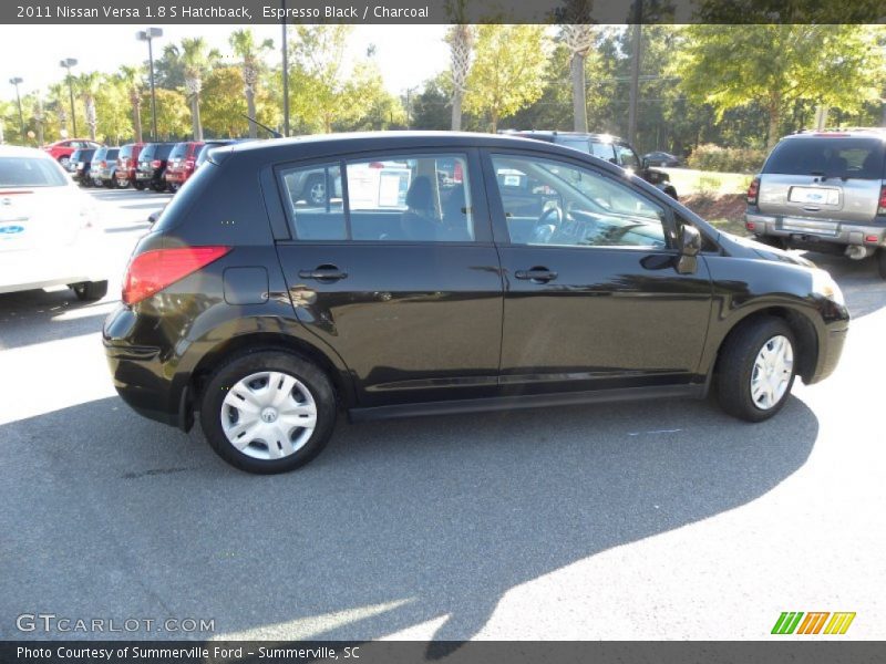 Espresso Black / Charcoal 2011 Nissan Versa 1.8 S Hatchback