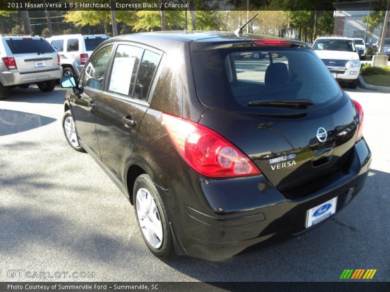Espresso Black / Charcoal 2011 Nissan Versa 1.8 S Hatchback