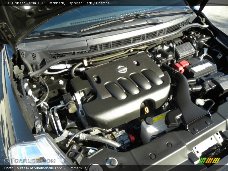 Espresso Black / Charcoal 2011 Nissan Versa 1.8 S Hatchback