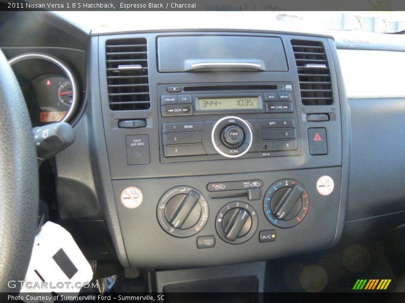Espresso Black / Charcoal 2011 Nissan Versa 1.8 S Hatchback