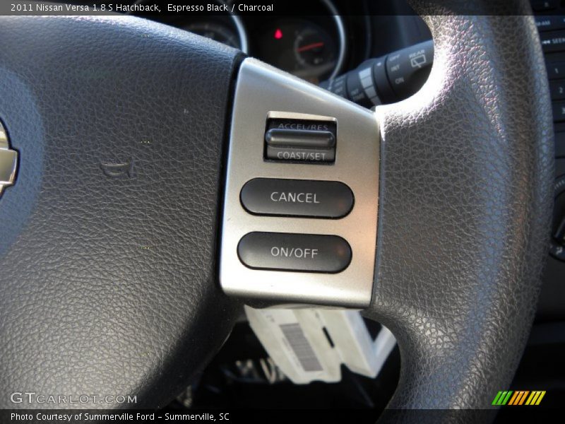 Espresso Black / Charcoal 2011 Nissan Versa 1.8 S Hatchback