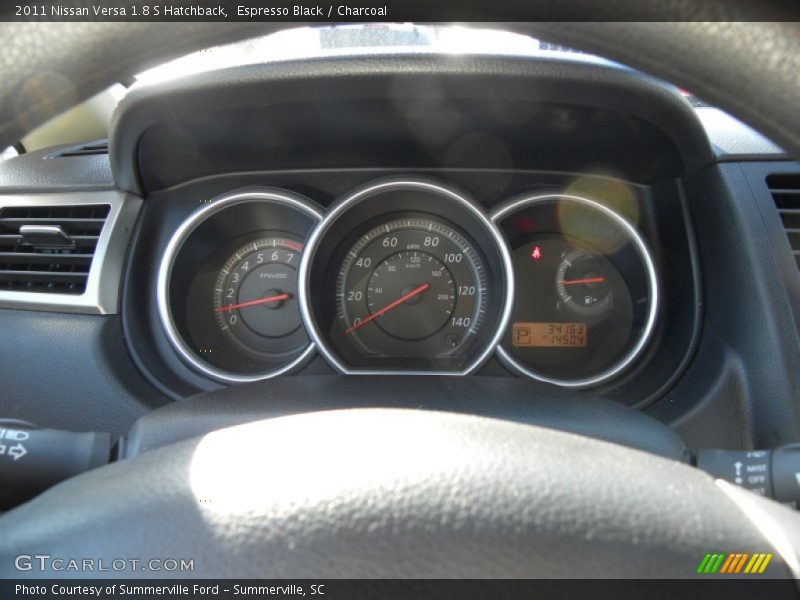 Espresso Black / Charcoal 2011 Nissan Versa 1.8 S Hatchback