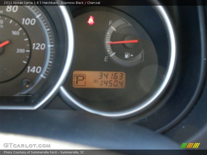 Espresso Black / Charcoal 2011 Nissan Versa 1.8 S Hatchback