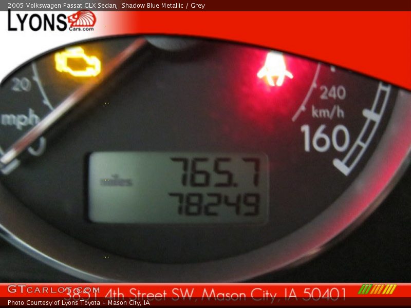Shadow Blue Metallic / Grey 2005 Volkswagen Passat GLX Sedan