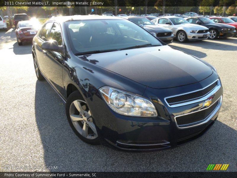 Imperial Blue Metallic / Ebony 2011 Chevrolet Malibu LT