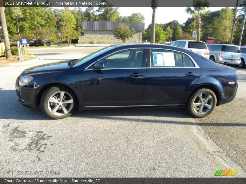 Imperial Blue Metallic / Ebony 2011 Chevrolet Malibu LT