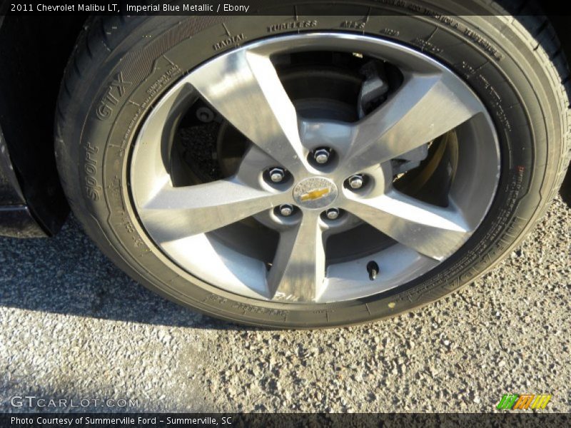 Imperial Blue Metallic / Ebony 2011 Chevrolet Malibu LT
