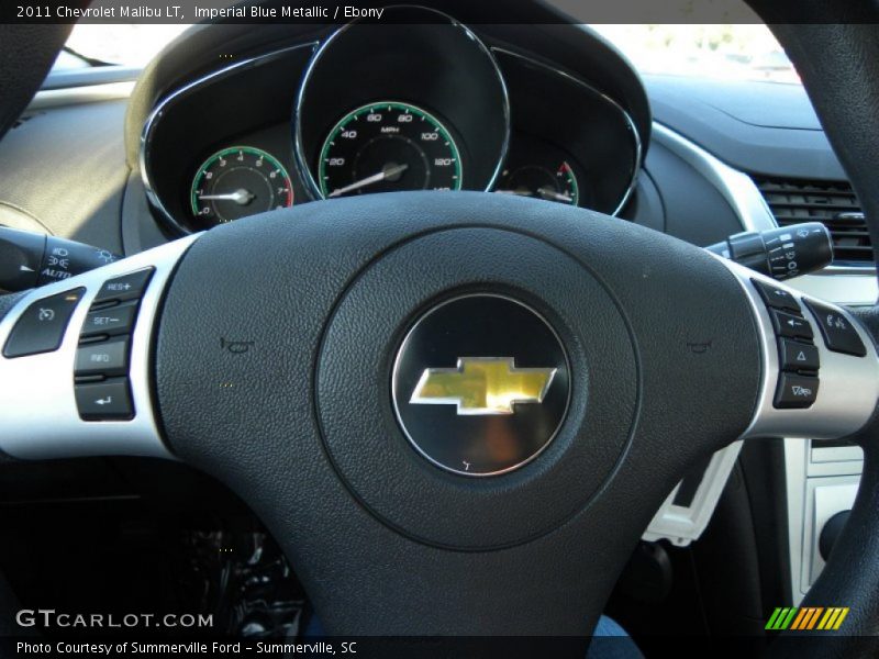 Imperial Blue Metallic / Ebony 2011 Chevrolet Malibu LT