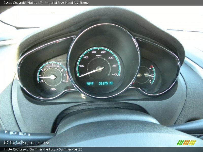 Imperial Blue Metallic / Ebony 2011 Chevrolet Malibu LT