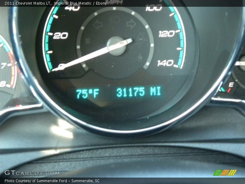 Imperial Blue Metallic / Ebony 2011 Chevrolet Malibu LT