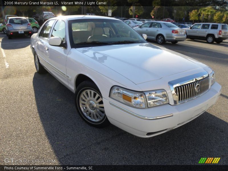 Vibrant White / Light Camel 2006 Mercury Grand Marquis LS