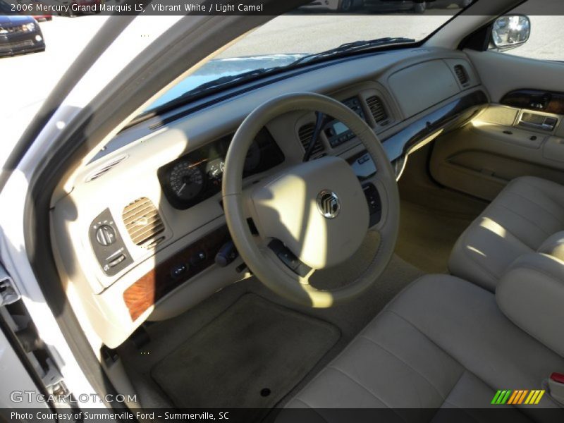 Vibrant White / Light Camel 2006 Mercury Grand Marquis LS