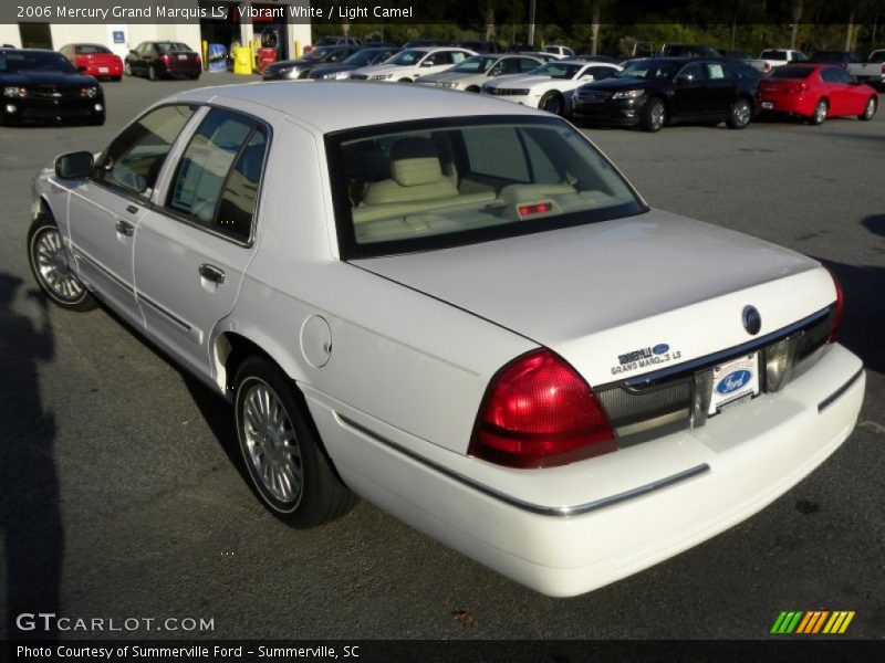 Vibrant White / Light Camel 2006 Mercury Grand Marquis LS