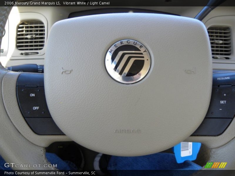 Vibrant White / Light Camel 2006 Mercury Grand Marquis LS