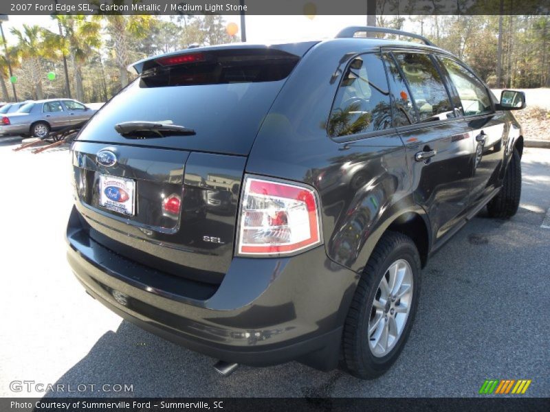 Carbon Metallic / Medium Light Stone 2007 Ford Edge SEL