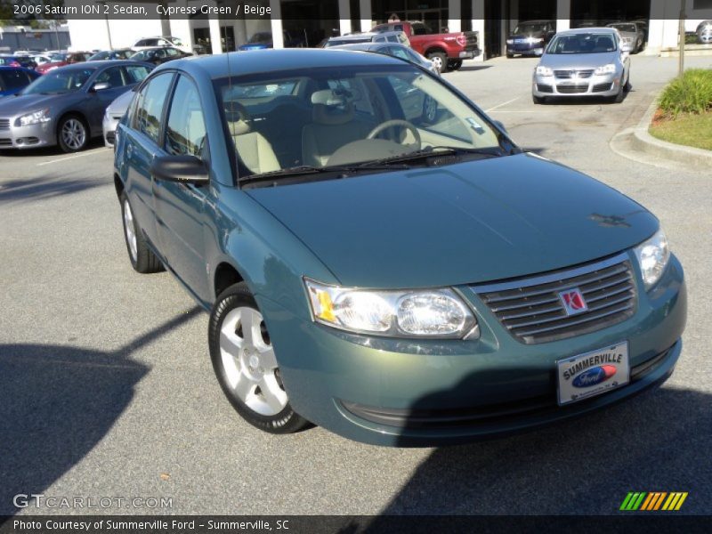 Cypress Green / Beige 2006 Saturn ION 2 Sedan