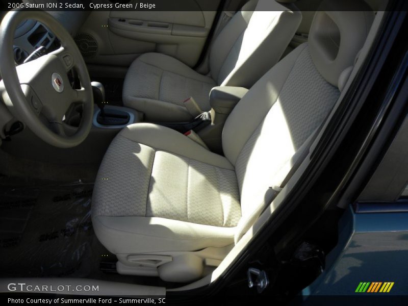 Cypress Green / Beige 2006 Saturn ION 2 Sedan