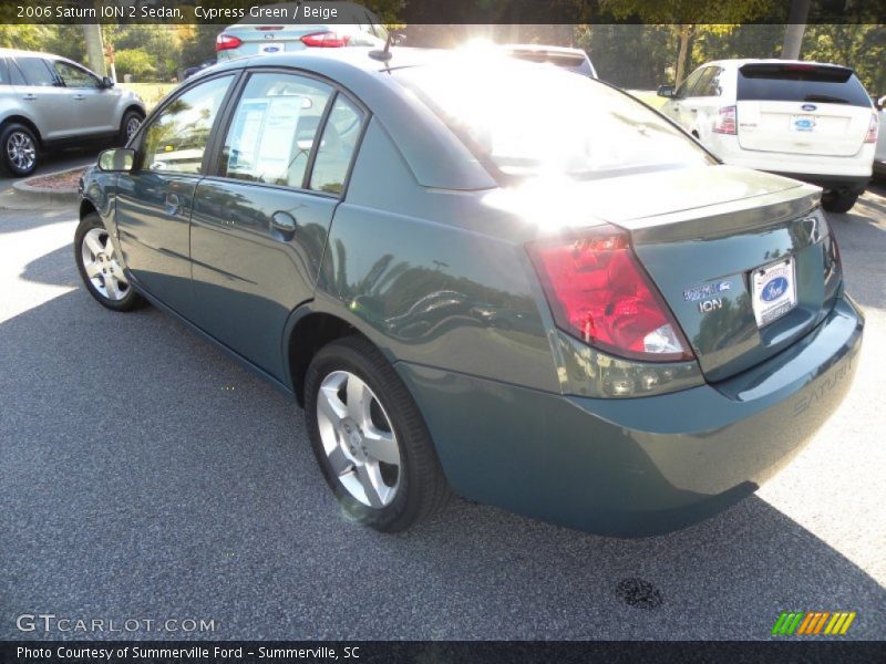 Cypress Green / Beige 2006 Saturn ION 2 Sedan