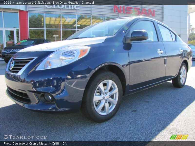 Blue Onyx Metallic / Charcoal 2012 Nissan Versa 1.6 SL Sedan