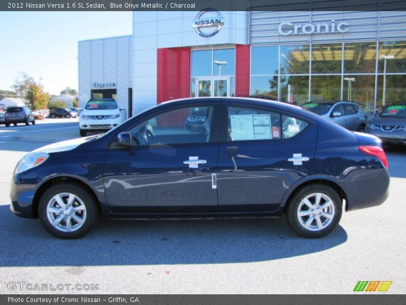 Blue Onyx Metallic / Charcoal 2012 Nissan Versa 1.6 SL Sedan
