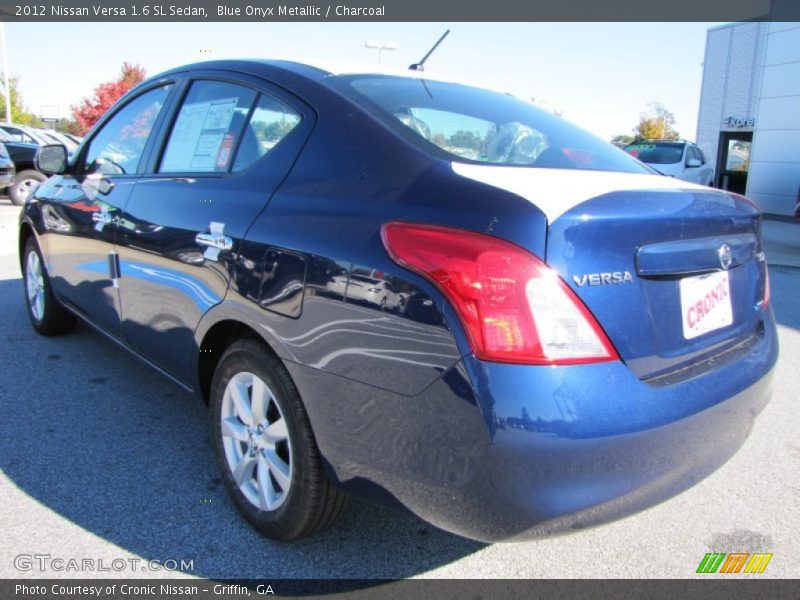 Blue Onyx Metallic / Charcoal 2012 Nissan Versa 1.6 SL Sedan