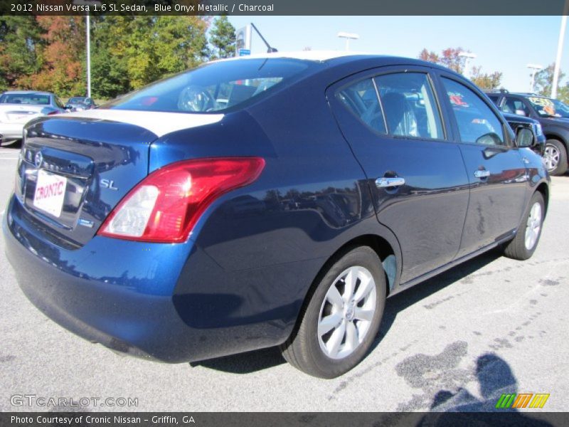 Blue Onyx Metallic / Charcoal 2012 Nissan Versa 1.6 SL Sedan