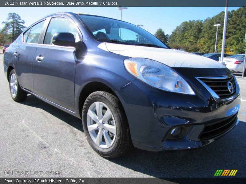 Blue Onyx Metallic / Charcoal 2012 Nissan Versa 1.6 SL Sedan