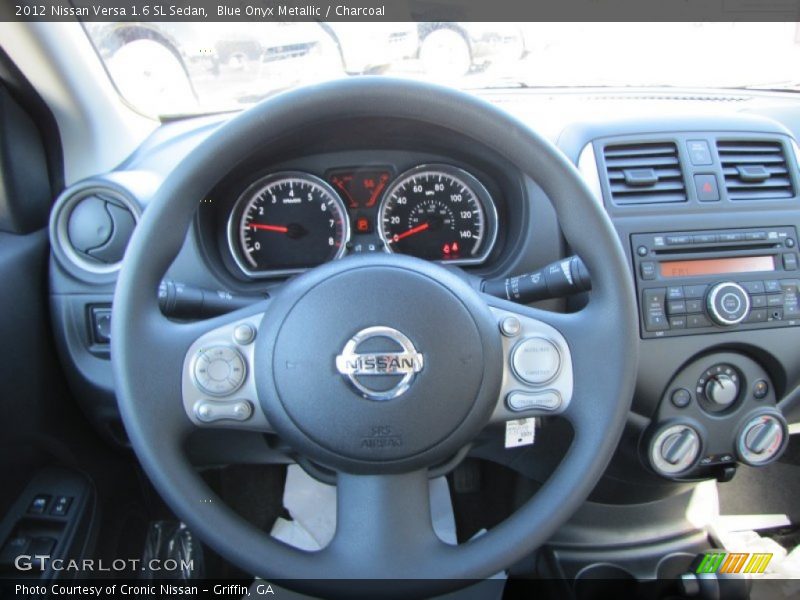 Blue Onyx Metallic / Charcoal 2012 Nissan Versa 1.6 SL Sedan