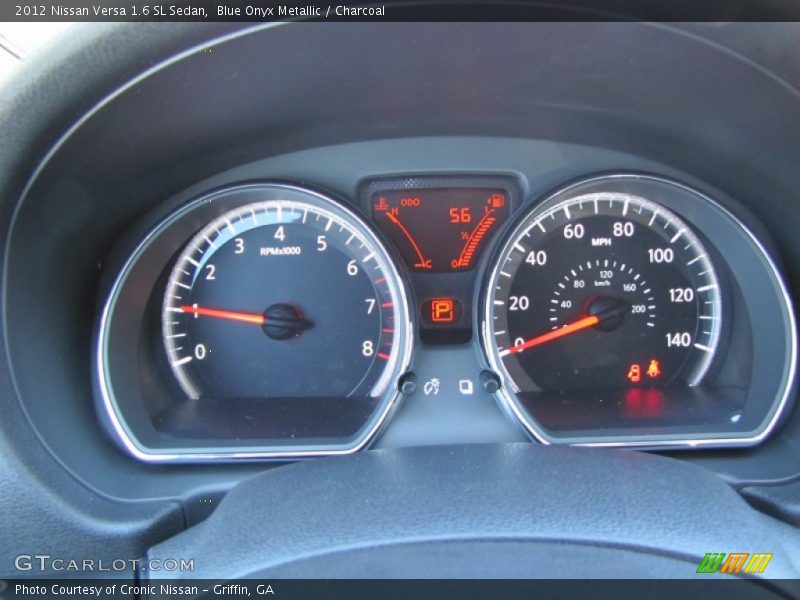 Blue Onyx Metallic / Charcoal 2012 Nissan Versa 1.6 SL Sedan