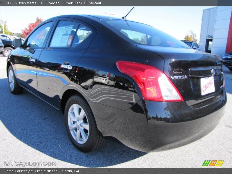 Super Black / Charcoal 2012 Nissan Versa 1.6 SL Sedan