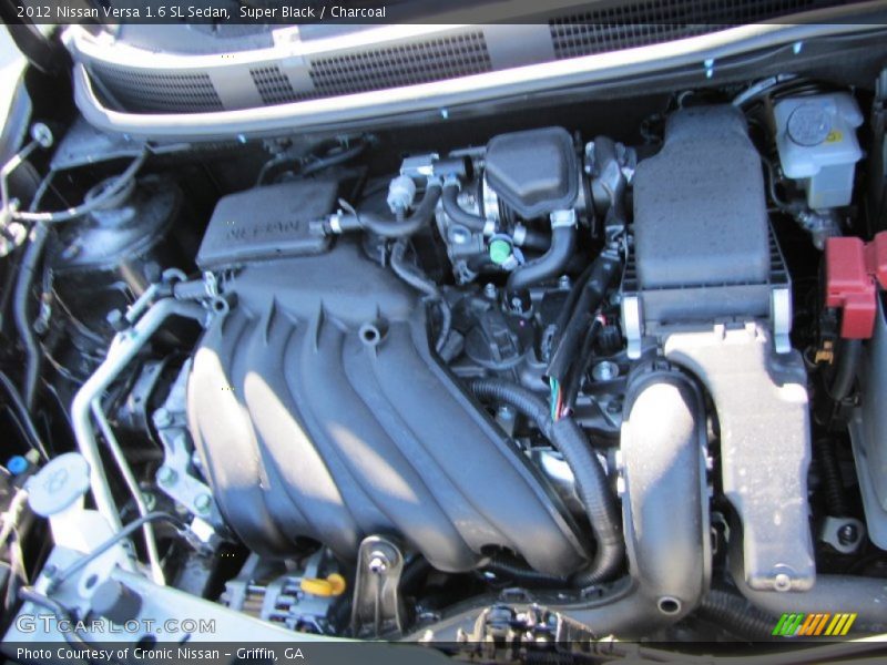 Super Black / Charcoal 2012 Nissan Versa 1.6 SL Sedan