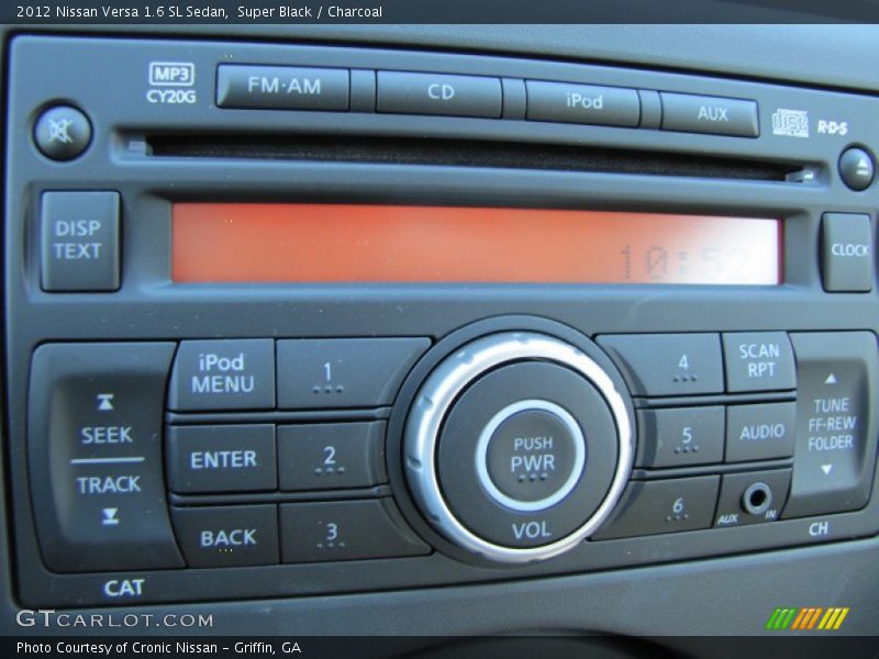Super Black / Charcoal 2012 Nissan Versa 1.6 SL Sedan