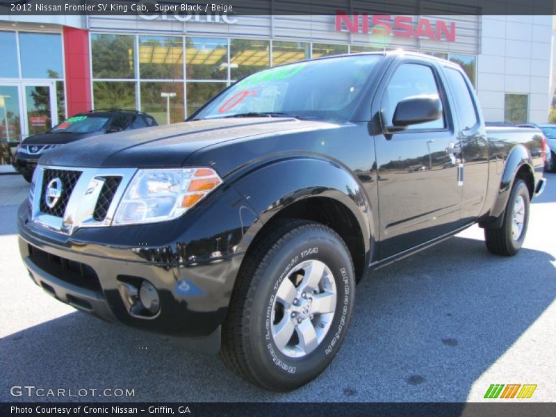 Super Black / Beige 2012 Nissan Frontier SV King Cab