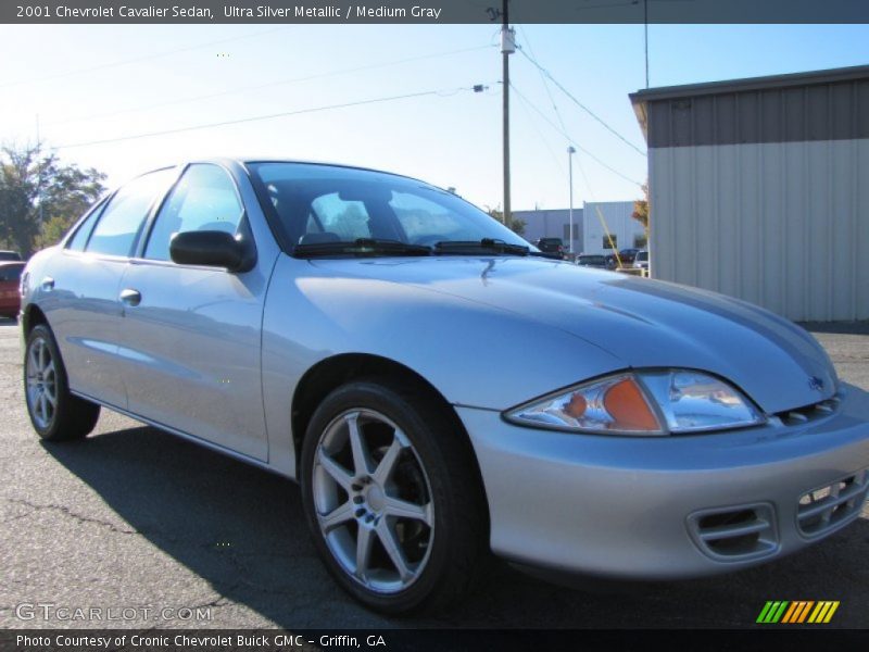 Ultra Silver Metallic / Medium Gray 2001 Chevrolet Cavalier Sedan