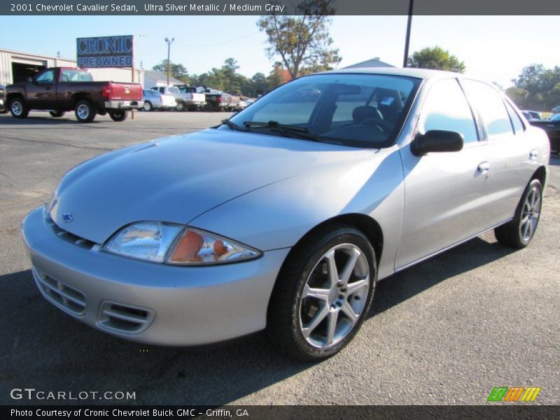 Ultra Silver Metallic / Medium Gray 2001 Chevrolet Cavalier Sedan