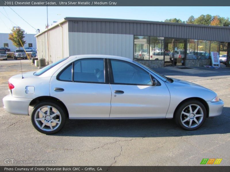 Ultra Silver Metallic / Medium Gray 2001 Chevrolet Cavalier Sedan