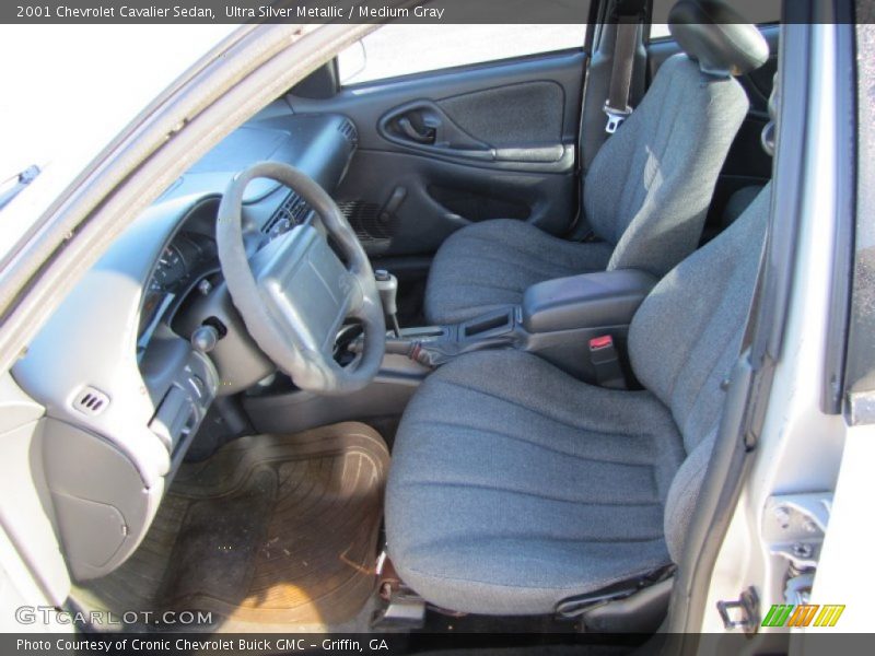 Ultra Silver Metallic / Medium Gray 2001 Chevrolet Cavalier Sedan