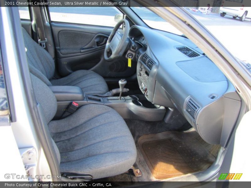 Ultra Silver Metallic / Medium Gray 2001 Chevrolet Cavalier Sedan