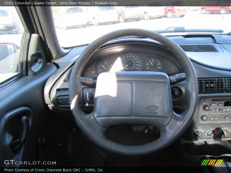 Ultra Silver Metallic / Medium Gray 2001 Chevrolet Cavalier Sedan