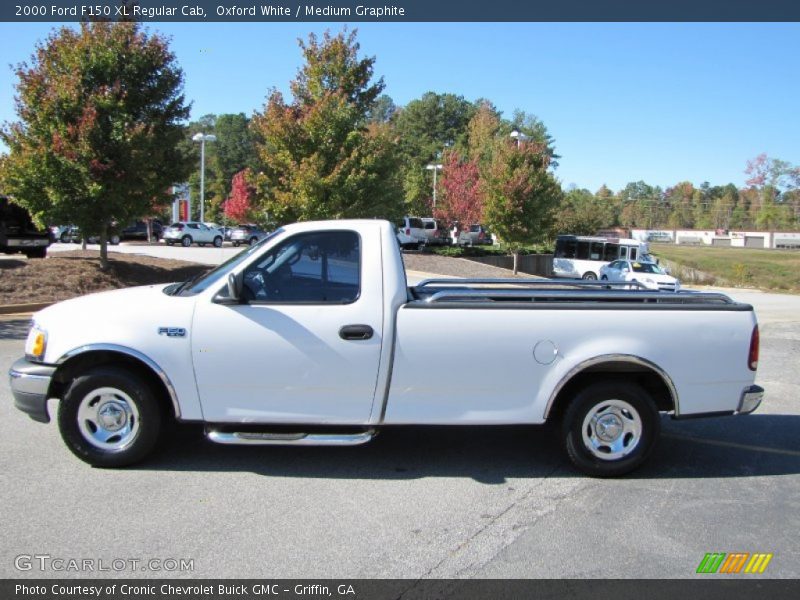 Oxford White / Medium Graphite 2000 Ford F150 XL Regular Cab