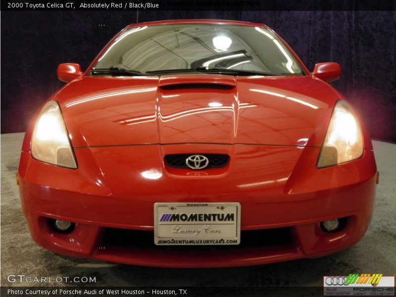 Absolutely Red / Black/Blue 2000 Toyota Celica GT